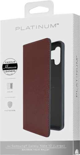 Platinum™ Leather Folio Case for Samsung Galaxy Note10+ and Note10+ 5G - Bourbon WHERE TO BUY