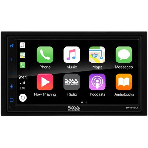 BOSS Audio - 6.75" - Android Auto/Apple® CarPlay™ - Built-in Bluetooth - In-Dash Digital Media Receiver - Black
