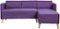 Noble House - Frackville Fabric 2-Piece Chaise Sectional Sofa - Muted Purple-Front_Standard