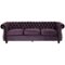 Noble House - Fruto Chesterfield Tufted Sofa - Blackberry-Front_Standard