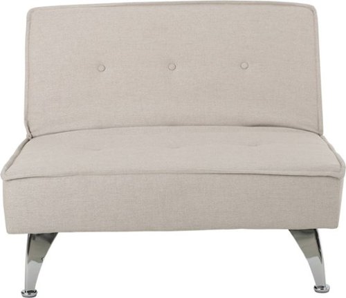 Noble House - Lanett 2-Seat Fabric Sofa Bed - Beige-Front_Standard 