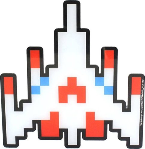 Arcade1Up - Galaga Light-Up Silhouette Sign - White-Front_Standard 