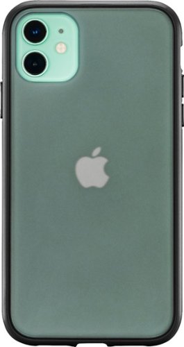 Insignia™ - Hard Shell Case for Apple® iPhone® 11 - Transparent Black