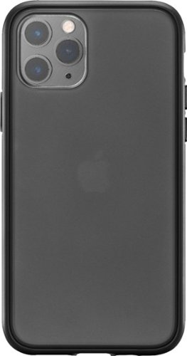 Insignia™ - Hard Shell Case for Apple® iPhone® 11 Pro - Transparent Black-Front_Standard 