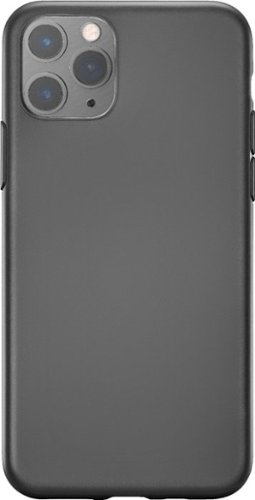 Insignia™ - Ultra Thin Wrap Skin Case for Apple® iPhone® 11 Pro - Smoky Black-Front_Standard 
