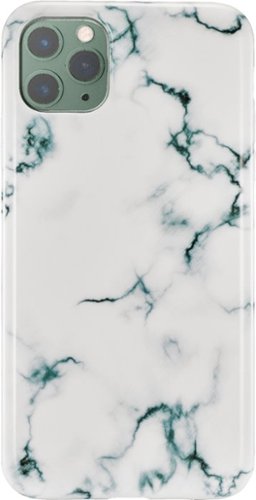 Insignia™ - Hard Shell Case for Apple® iPhone® 11 Pro Max - White Marble