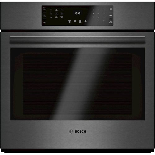 Bosch - 800 Series 30" Built-In Single Electric Convection Wall Oven with Wifi - Black stainless steel