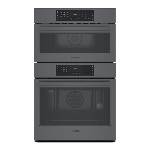 Bosch - 800 Series 30" Built-In Electric Convection Combination Wall Oven with Microwave - Black Stainless Steel