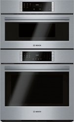 Bosch - 800 Series 30" Built-In Electric Convection Wall Oven with Built-In Microwave - Stainless steel - Front_Standard