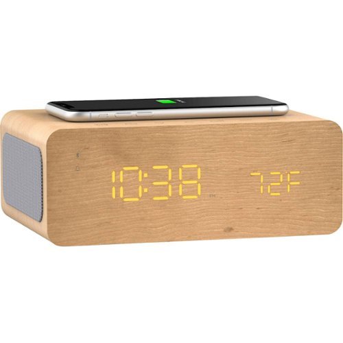ION Audio Charge Time Alarm Clock - Tan GLOBAL SHIPPING