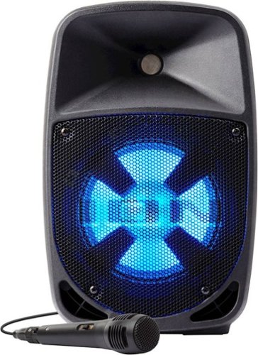 ION Audio - Pro Glow 8" 150W 2-Way PA System - Black-Front_Standard 