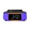 iHome - TimeBoost Glow - Color Changing Bluetooth Alarm Clock Speaker System with Qi Wireless Fast Charging and USB Charging - Black-Front_Standard