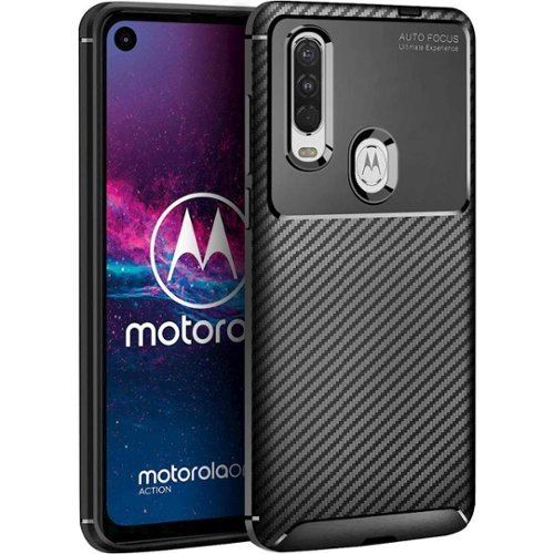 SaharaCase Prestige Series Protective Case for Motorola One Action - Black GLOBAL SHIPPING