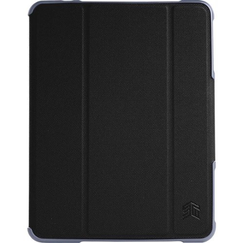 STM - Dux Plus Duo Folio Case for Apple® iPad® mini (5th Generation) and iPad® mini 4 - Black-Front_Standard 