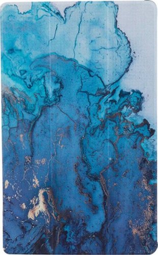 SaharaCase - Custom Design Smart Folio Case for Amazon Kindle Fire HD 10 (2017/2019) - Blue Marble