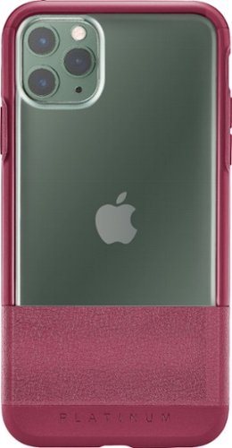 Platinum™ - Case for Apple® iPhone® 11 Pro Max - Maroon With Clear Accents