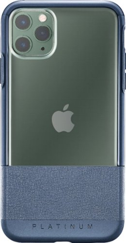 Platinum™ - Case for Apple® iPhone® 11 Pro Max - Midnight Navy With Clear Accents