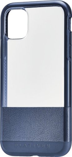 Platinum™ - Hard Shell Case for Apple® iPhone® 11 - Midnight Navy With Clear Accents