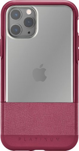 Platinum™ - Hard Shell Case for Apple® iPhone® 11 Pro - Maroon With Clear Accents