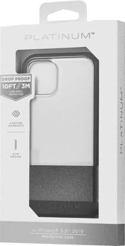 Platinum™ Hard Shell Case for Apple iPhone 11 Pro - Charcoal With Clear Accents HOW TO BUY