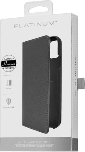 Platinum™ Leather Folio Case for Apple iPhone 11 Pro - Black WHERE TO BUY
