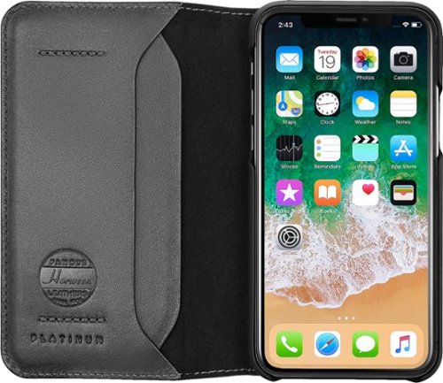 Platinum™ Leather Folio Case for Apple iPhone 11 Pro - Black WORLDWIDE DELIVERY