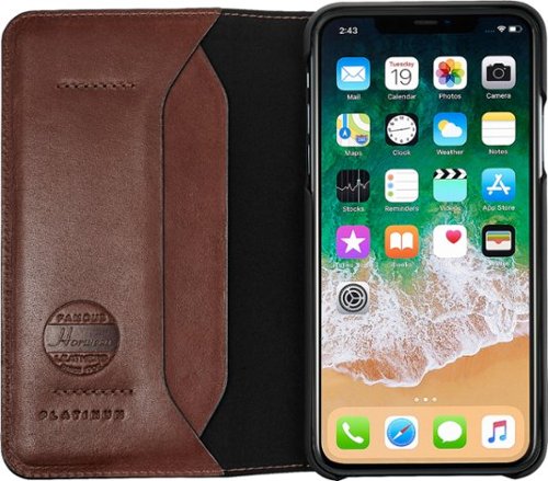 Platinum™ Leather Folio Case for Apple iPhone 11 Pro Max - Bourbon WORLDWIDE DELIVERY