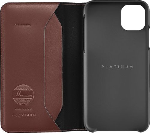 Platinum™ Leather Folio Case for Apple iPhone 11 Pro Max - Bourbon GLOBAL SHIPPING