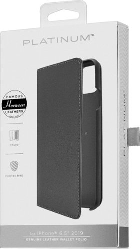 Platinum™ Leather Folio Case for Apple iPhone 11 Pro Max - Black SHOP ONLINE