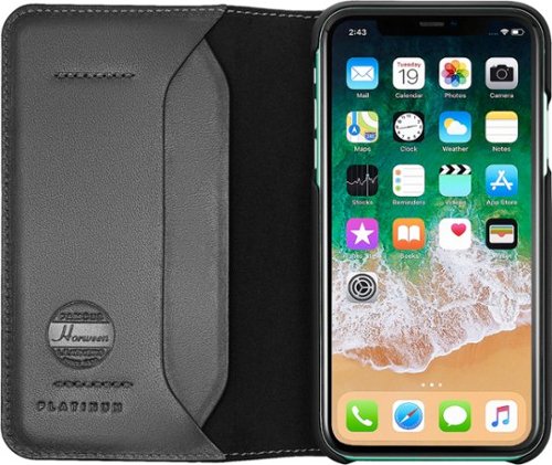 Platinum™ Leather Folio Case for Apple iPhone 11 Pro Max - Black WORLDWIDE DELIVERY