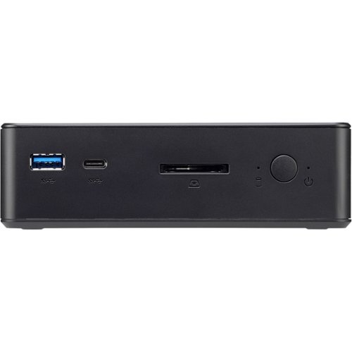 Shuttle - XPC nano Barebone Desktop - Intel Celeron - Black-Front_Standard 