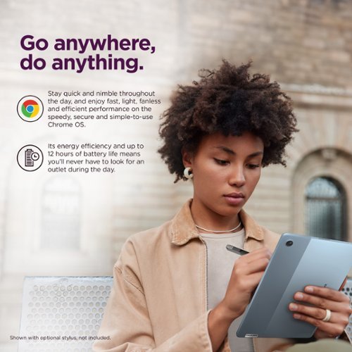 Lenovo IdeaPad Duet 3 Chromebook 2-in-1 Laptop - 11 2K Touchscreen - Snapdragon 7cG2 - 4G RAM - 128G eMMC - Keyboard - Misty Blue WORLDWIDE DELIVERY