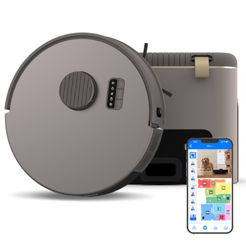 bObsweep - Bio Auto-Empty Robot Vacuum & Mop with 100-Day Dock, Activate Charcoal Odor Filtration, Made of Bio-Plastic - Riverstone