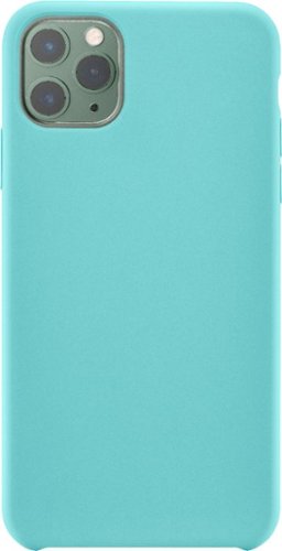 Insignia™ - Silicone Hard Shell Case for Apple® iPhone® 11 Pro Max - Aqua Blue
