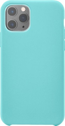 Insignia™ - Silicone Hard Shell Case for Apple® iPhone® 11 Pro - Aqua Blue