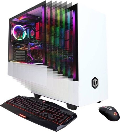 CyberPowerPC - Gaming Desktop - Intel Core i7-9700K - 32GB Memory - NVIDIA GeForce RTX 2070 SUPER - 2TB Hard Drive + 500GB SSD - White-Front_Standard 