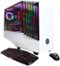 CyberPowerPC - Gaming Desktop - Intel Core i7-9700K - 32GB Memory - NVIDIA GeForce RTX 2070 SUPER - 2TB Hard Drive + 500GB SSD - White-Front_Standard