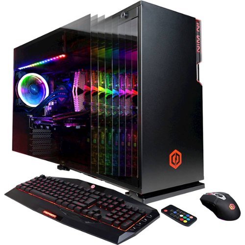 CyberPowerPC - Gaming Desktop - AMD Ryzen 9 3900X - 16GB Memory - NVIDIA GeForce RTX 2080 Ti - 2TB Hard Drive + 1TB Solid State Drive - Black-Front_Standard 