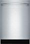 Bosch - 100 Series 24" Tall Tub Built-In Dishwasher with Stainless-Steel Tub-Front_Standard