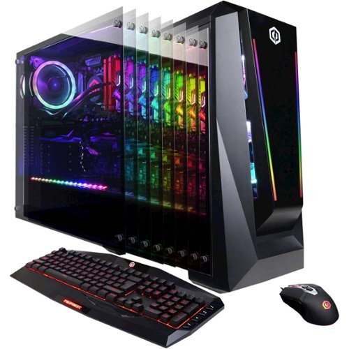 CyberPowerPC - Liquid Cool Gaming Desktop - Intel Core i9-9900 - 16GB Memory - NVIDIA GeForce RTX 2060 SUPER - 1TB Solid State Drive - Black-Front_Standard 