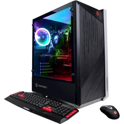 CyberPowerPC - Gamer Master Gaming Desktop - AMD Ryzen 5 3600 - 8GB Memory - NVIDIA GeForce GTX 1660 - 2TB HDD + 240GB SSD - Black-Front_Standard 