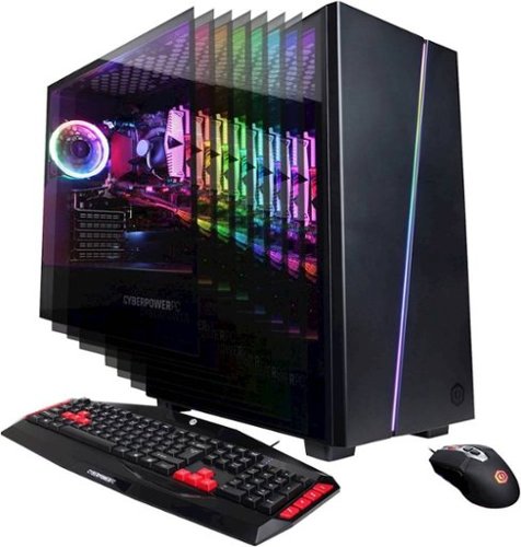 CyberPowerPC - Gaming Desktop - Intel Core i5-9400F - 8GB Memory - NVIDIA GeForce RTX 2060 SUPER - 1TB HDD + 240GB SSD - Black-Front_Standard 