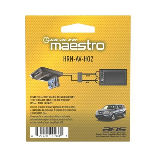 iDatalink Maestro Wiring Harness for Select Honda Vehicles - Black WORLDWIDE DELIVERY
