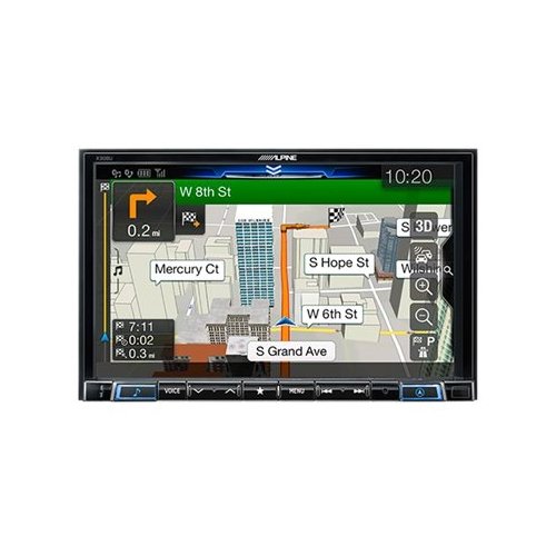 Alpine - 8" - Android Auto/Apple® CarPlay™ - Built-in Navigation - Bluetooth - In-Dash Digital Media Receiver - Black