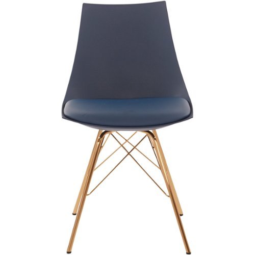 AveSix - Oakley Modern Chair - Navy/Gold