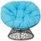 OSP Home Furnishings - Papasan Chair - Blue-Front_Standard