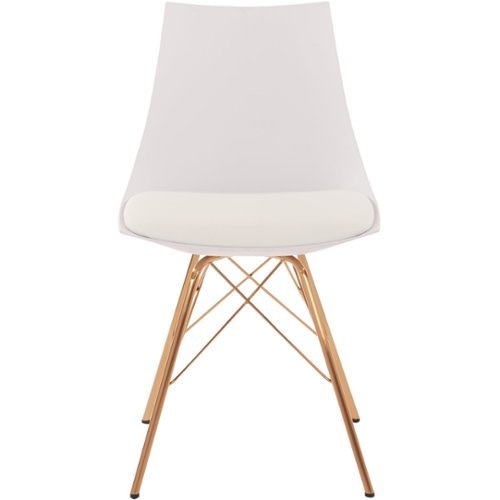 AveSix - Oakley Contemporary Home Chair - White/Gold