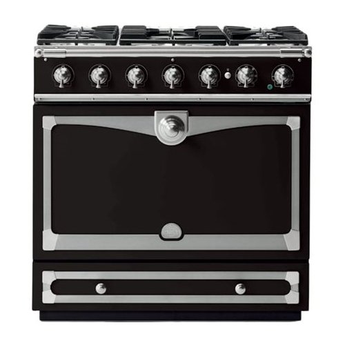 

La Cornue - 3.8 Cu. Ft. Freestanding Dual Fuel Convection Range - Dark Navy Blue with SS and Satin Chrome accents