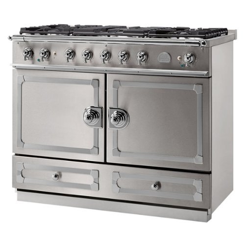 La Cornue - Freestanding Double Oven Dual Fuel Convection Range - Stainless steel with stainless steel trim