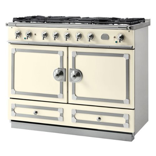 La Cornue - Freestanding Double Oven Dual Fuel Convection Range - Blanc With Stainless Steel Trim